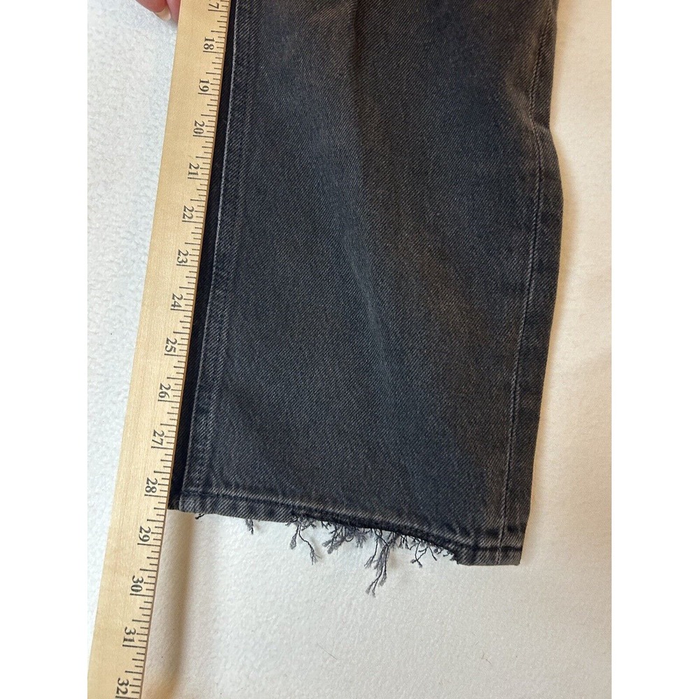 NWT Paige High Rise Noella Black Relaxed Straight Leg 5-Pocket Jeans Sz 32 - Picture 6 of 10